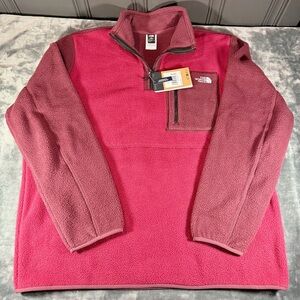 The North Face Yumiori 1/4 Zip Fleece Pullover Mens XL Beetroot, Alpine Plum NWT